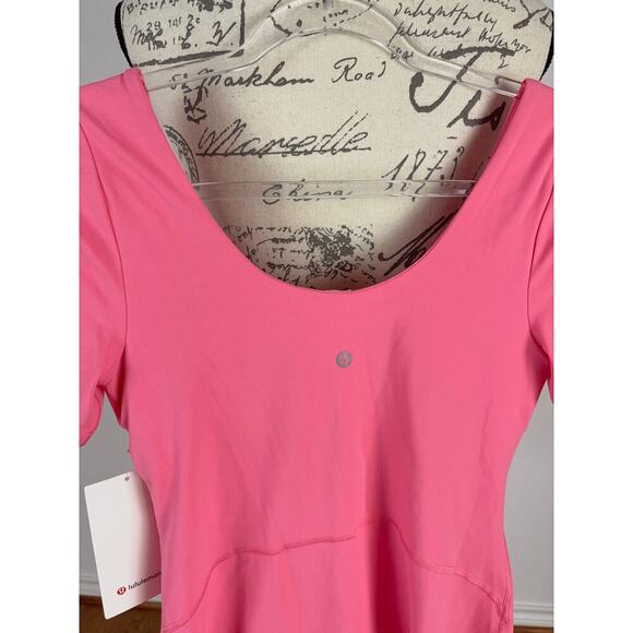 B1 Lululemon Align Short Sleeve Dress 8 Sporty Pickleball Preppy Athleisure - Picture 3 of 6